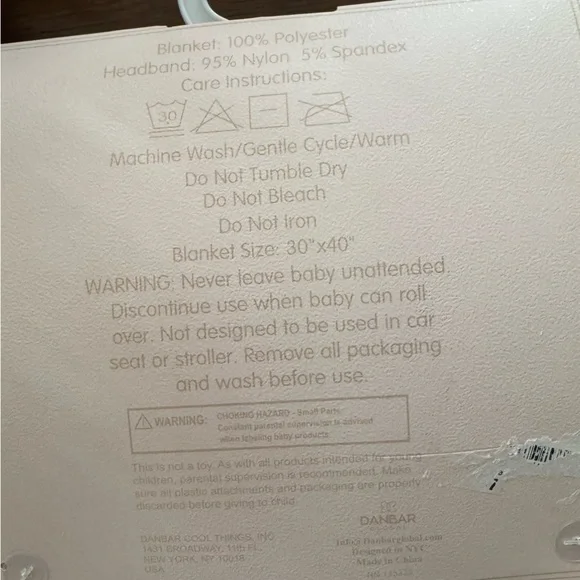 NEW Baby Girl Blanket & Headwrap Set - Pink Floral - Picture 4 of 5